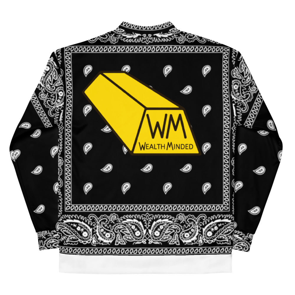 Wealth Minded Unisex Bomber Jacket.