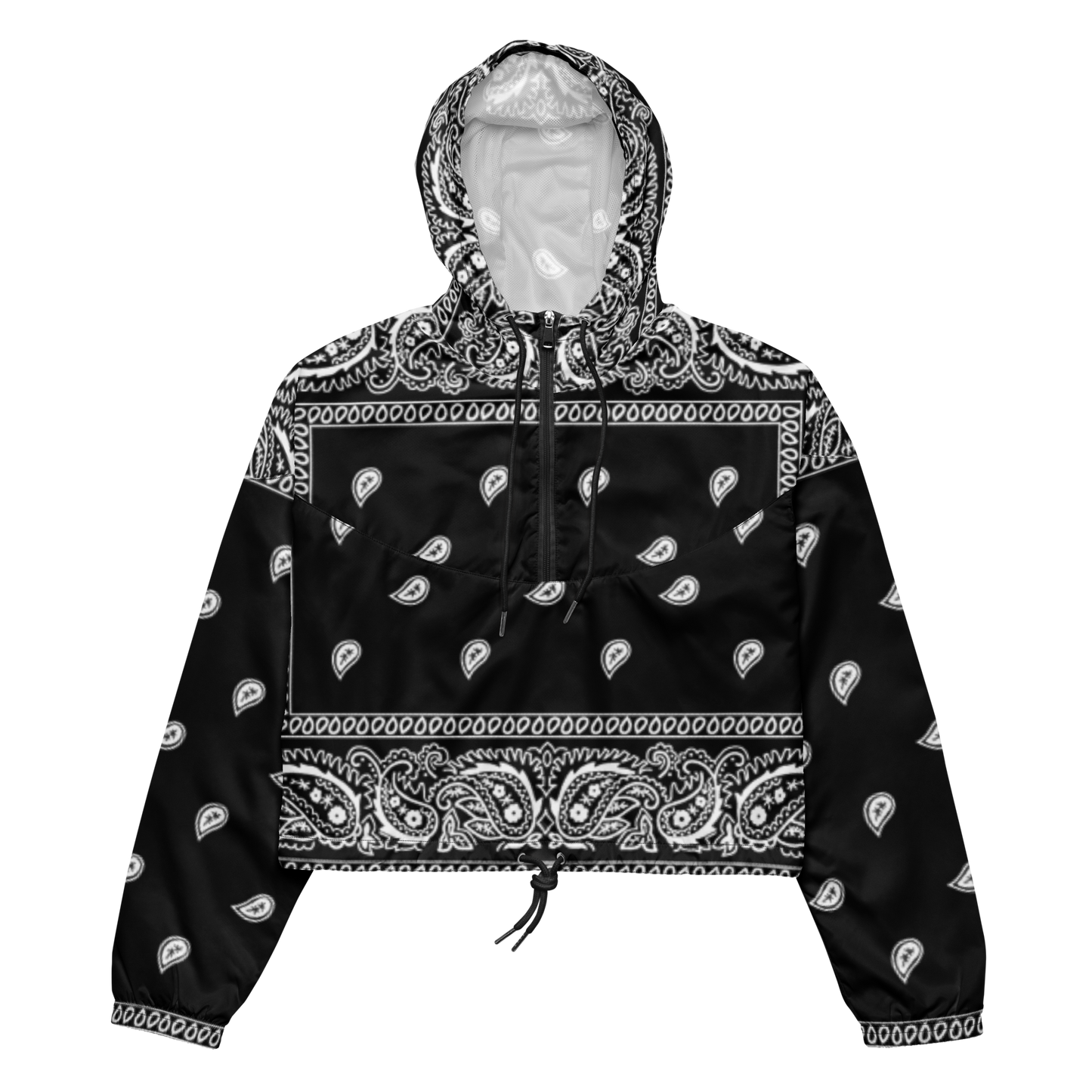 Women’s Paisley cropped windbreaker