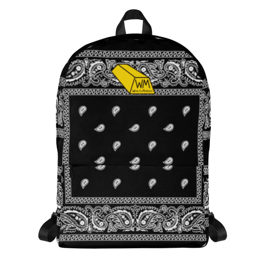 Wealth Minded Paisley Bandana Backpack