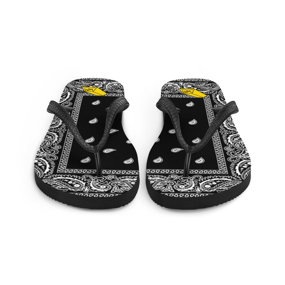 Men's Wealth Minded Bandana (Paisley) Flip-Flops