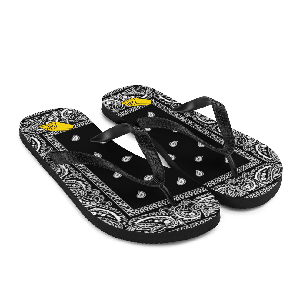 Men's Wealth Minded Bandana (Paisley) Flip-Flops