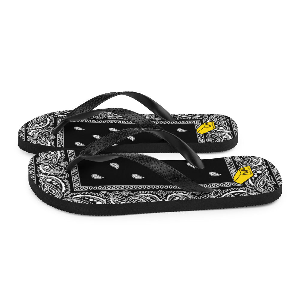 Men's Wealth Minded Bandana (Paisley) Flip-Flops