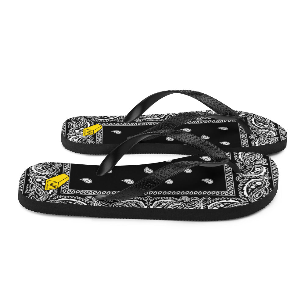 Men's Wealth Minded Bandana (Paisley) Flip-Flops